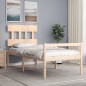 vidaXL Massivholzbett mit Kopfteil 100x200 cm vidaXL Massivholzbett mit Kopfteil 100x200 cm