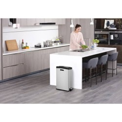 EKO Tretmülleimer Rejoice 30 L Mattsilber