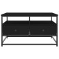 vidaXL Couchtisch Schwarz 80x80x45 cm Holzwerkstoff vidaXL Couchtisch Schwarz 80x80x45 cm Holzwerkstoff