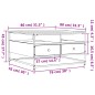 vidaXL Couchtisch Schwarz 80x80x45 cm Holzwerkstoff vidaXL Couchtisch Schwarz 80x80x45 cm Holzwerkstoff