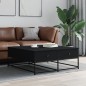 vidaXL Couchtisch Schwarz 100x99x40 cm Holzwerkstoff vidaXL Couchtisch Schwarz 100x99x40 cm Holzwerkstoff