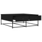 vidaXL Couchtisch Schwarz 100x99x40 cm Holzwerkstoff vidaXL Couchtisch Schwarz 100x99x40 cm Holzwerkstoff