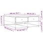 vidaXL Couchtisch Schwarz 100x99x40 cm Holzwerkstoff vidaXL Couchtisch Schwarz 100x99x40 cm Holzwerkstoff