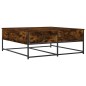 vidaXL Couchtisch Räuchereiche 100x99x40 cm Holzwerkstoff vidaXL Couchtisch Räuchereiche 100x99x40 cm Holzwerkstoff