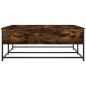 vidaXL Couchtisch Räuchereiche 100x99x40 cm Holzwerkstoff vidaXL Couchtisch Räuchereiche 100x99x40 cm Holzwerkstoff