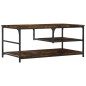 vidaXL Couchtisch Räuchereiche 90x49x40 cm Holzwerkstoff vidaXL Couchtisch Räuchereiche 90x49x40 cm Holzwerkstoff