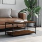 vidaXL Couchtisch Braun Eichen-Optik 90x49x40 cm Holzwerkstoff vidaXL Couchtisch Braun Eichen-Optik 90x49x40 cm Holzwerkstoff