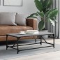 vidaXL Couchtisch Grau Sonoma 100x50x35 cm Holzwerkstoff vidaXL Couchtisch Grau Sonoma 100x50x35 cm Holzwerkstoff
