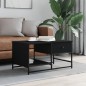 vidaXL Couchtisch Schwarz 85,5x51x45 cm Holzwerkstoff vidaXL Couchtisch Schwarz 85,5x51x45 cm Holzwerkstoff