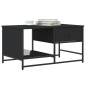 vidaXL Couchtisch Schwarz 85,5x51x45 cm Holzwerkstoff vidaXL Couchtisch Schwarz 85,5x51x45 cm Holzwerkstoff