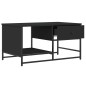 vidaXL Couchtisch Schwarz 85,5x51x45 cm Holzwerkstoff vidaXL Couchtisch Schwarz 85,5x51x45 cm Holzwerkstoff