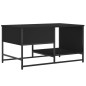 vidaXL Couchtisch Schwarz 85,5x51x45 cm Holzwerkstoff vidaXL Couchtisch Schwarz 85,5x51x45 cm Holzwerkstoff