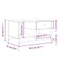 vidaXL Couchtisch Schwarz 85,5x51x45 cm Holzwerkstoff vidaXL Couchtisch Schwarz 85,5x51x45 cm Holzwerkstoff