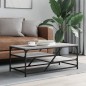 vidaXL Couchtisch Grau Sonoma 100x49x40 cm Holzwerkstoff vidaXL Couchtisch Grau Sonoma 100x49x40 cm Holzwerkstoff