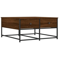 vidaXL Couchtisch Braun Eichen-Optik 80x80x40 cm Holzwerkstoff