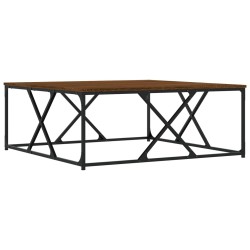 vidaXL Couchtisch Schwarz 100x100x40 cm Holzwerkstoff