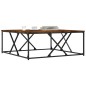 vidaXL Couchtisch Räuchereiche 100x100x40 cm Holzwerkstoff vidaXL Couchtisch Räuchereiche 100x100x40 cm Holzwerkstoff