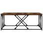 vidaXL Couchtisch Räuchereiche 100x100x40 cm Holzwerkstoff vidaXL Couchtisch Räuchereiche 100x100x40 cm Holzwerkstoff