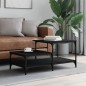 vidaXL Couchtisch Schwarz 100x50,5x45 cm Holzwerkstoff vidaXL Couchtisch Schwarz 100x50,5x45 cm Holzwerkstoff