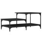 vidaXL Couchtisch Schwarz 100x50,5x45 cm Holzwerkstoff vidaXL Couchtisch Schwarz 100x50,5x45 cm Holzwerkstoff