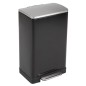EKO Tretmülleimer E-Cube 40 L Mattschwarz EKO Tretmülleimer E-Cube 40 L Mattschwarz