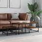 vidaXL Satztische 2 Stk. Braun Eichen-Optik Holzwerkstoff vidaXL Satztische 2 Stk. Braun Eichen-Optik Holzwerkstoff