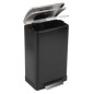 EKO Tretmülleimer E-Cube 40 L Mattschwarz EKO Tretmülleimer E-Cube 40 L Mattschwarz
