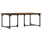 vidaXL Couchtisch Räuchereiche 90x50x35 cm Holzwerkstoff