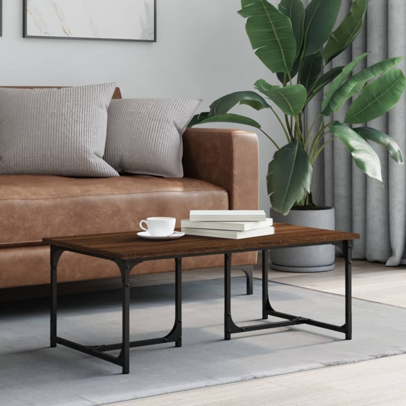 vidaXL Couchtisch Braun Eichen-Optik 90x50x35 cm Holzwerkstoff vidaXL Couchtisch Braun Eichen-Optik 90x50x35 cm Holzwerkstoff
