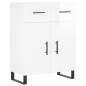 Highboard Hochglanz-Weiß 69,5x34x180 cm Holzwerkstoff Highboard Hochglanz-Weiß 69,5x34x180 cm Holzwerkstoff