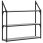 vidaXL Wandregal 3 Fächer Grau Sonoma 80x21x78,5 cm Holzwerkstoff vidaXL Wandregal 3 Fächer Grau Sonoma 80x21x78,5 cm Holzwerkstoff