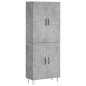 vidaXL Highboard Betongrau 69,5x34x180 cm Holzwerkstoff vidaXL Highboard Betongrau 69,5x34x180 cm Holzwerkstoff