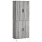 vidaXL Highboard Grau Sonoma 69,5x34x180 cm Holzwerkstoff vidaXL Highboard Grau Sonoma 69,5x34x180 cm Holzwerkstoff