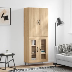 vidaXL Highboard Sonoma-Eiche 69,5x34x180 cm Holzwerkstoff