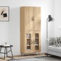 vidaXL Highboard Sonoma-Eiche 69,5x34x180 cm Holzwerkstoff vidaXL Highboard Sonoma-Eiche 69,5x34x180 cm Holzwerkstoff