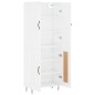vidaXL Highboard Hochglanz-Weiß 69,5x34x180 cm Holzwerkstoff vidaXL Highboard Hochglanz-Weiß 69,5x34x180 cm Holzwerkstoff
