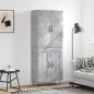 vidaXL Highboard Betongrau 69,5x34x180 cm Holzwerkstoff vidaXL Highboard Betongrau 69,5x34x180 cm Holzwerkstoff