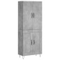 vidaXL Highboard Betongrau 69,5x34x180 cm Holzwerkstoff vidaXL Highboard Betongrau 69,5x34x180 cm Holzwerkstoff