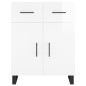 Highboard Hochglanz-Weiß 69,5x34x180 cm Holzwerkstoff Highboard Hochglanz-Weiß 69,5x34x180 cm Holzwerkstoff