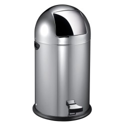 EKO Tretmülleimer Kickcan 33 L Mattsilber