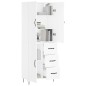 vidaXL Highboard Weiß 69,5x34x180 cm Holzwerkstoff vidaXL Highboard Weiß 69,5x34x180 cm Holzwerkstoff