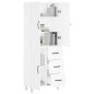 vidaXL Highboard Weiß 69,5x34x180 cm Holzwerkstoff vidaXL Highboard Weiß 69,5x34x180 cm Holzwerkstoff