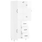 vidaXL Highboard Hochglanz-Weiß 69,5x34x180 cm Holzwerkstoff vidaXL Highboard Hochglanz-Weiß 69,5x34x180 cm Holzwerkstoff