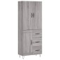 vidaXL Highboard Grau Sonoma 69,5x34x180 cm Holzwerkstoff vidaXL Highboard Grau Sonoma 69,5x34x180 cm Holzwerkstoff