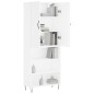vidaXL Highboard Weiß 69,5x34x180 cm Holzwerkstoff vidaXL Highboard Weiß 69,5x34x180 cm Holzwerkstoff
