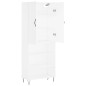 vidaXL Highboard Weiß 69,5x34x180 cm Holzwerkstoff vidaXL Highboard Weiß 69,5x34x180 cm Holzwerkstoff