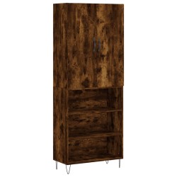 vidaXL Highboard Räuchereiche 69,5x34x180 cm Holzwerkstoff