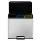 EKO Tretmülleimer Essential 3x9 L Mattsilber EKO Tretmülleimer Essential 3x9 L Mattsilber