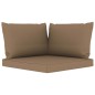 vidaXL 5-tlg. Garten-Lounge-Set mit Taupe Kissen vidaXL 5-tlg. Garten-Lounge-Set mit Taupe Kissen