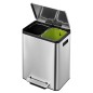 EKO Tretmülleimer EcoCasa 2x15 L Mattsilbern EKO Tretmülleimer EcoCasa 2x15 L Mattsilbern